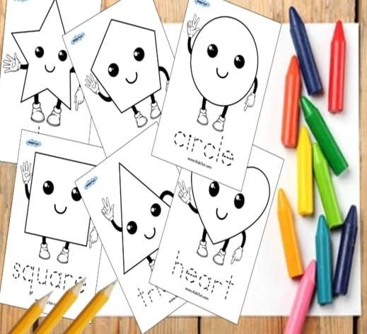 Easy and Cute Shape Coloring Activities for Kids