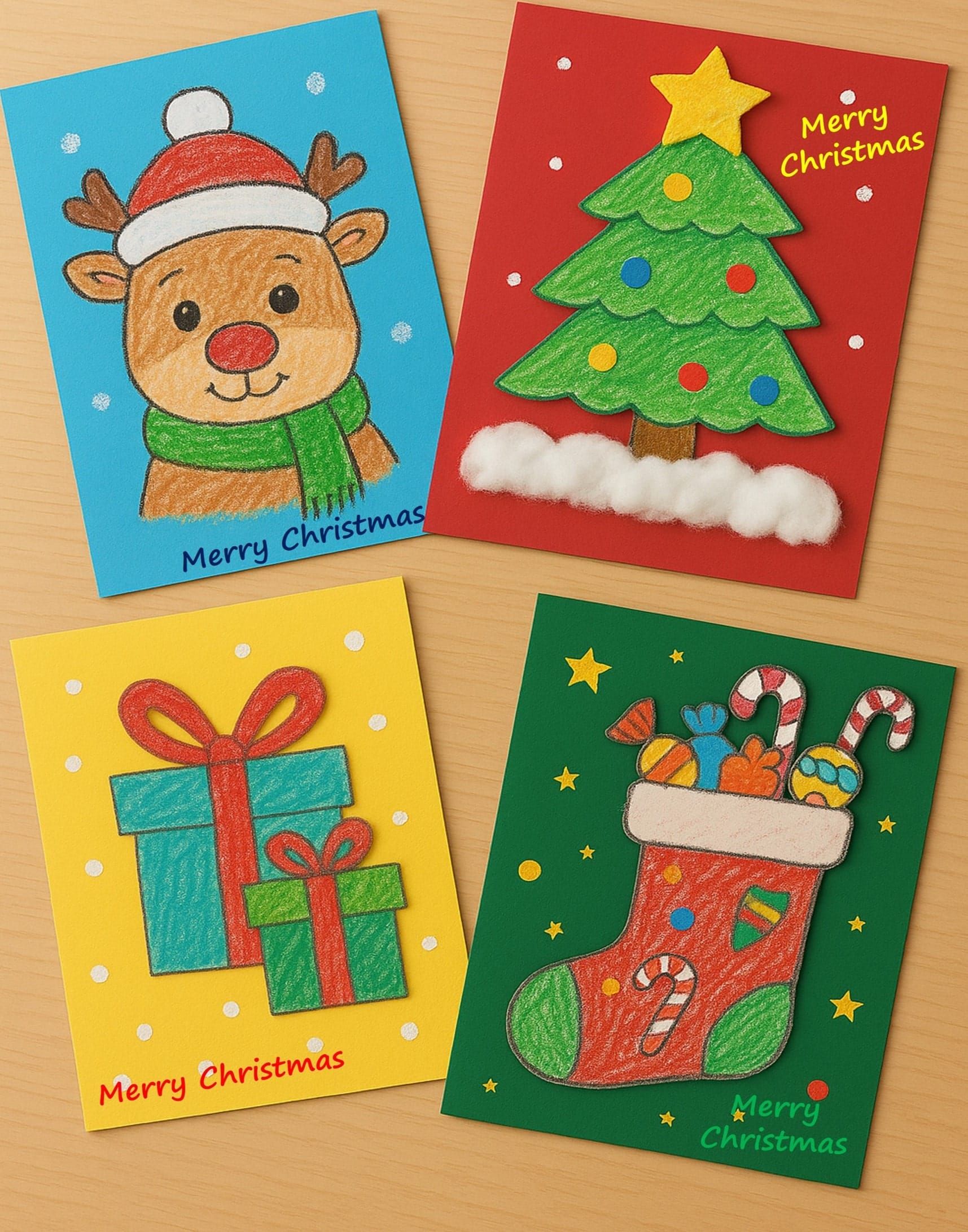 Fun & Easy Handmade Christmas Cards for Kids
