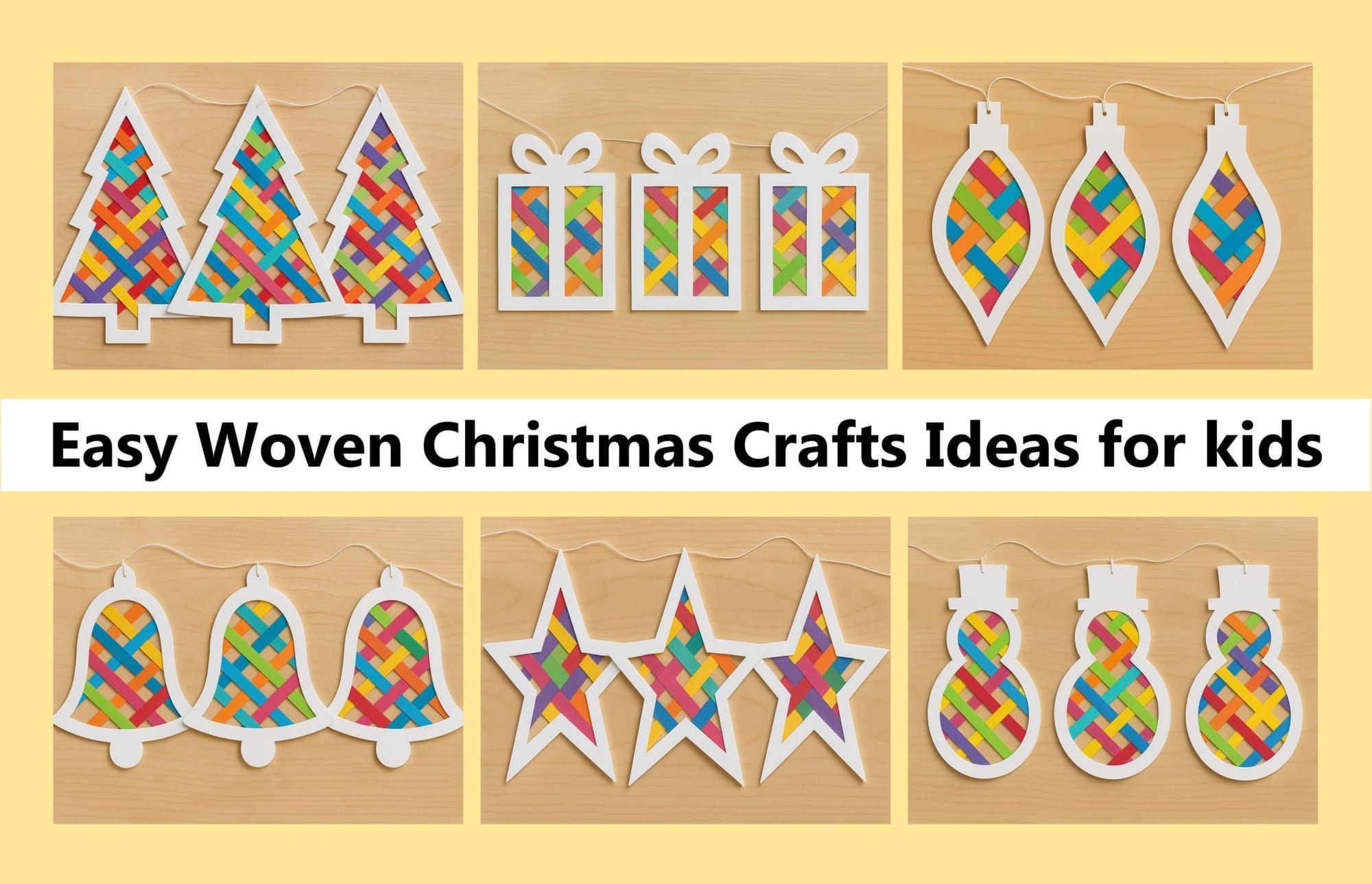 Easy Woven Christmas Crafts for Kids to Make