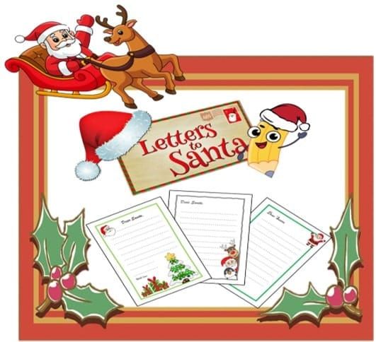 Letter to Santa: Simple Letter Templates for Kids