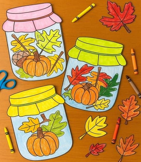 Easy Fall Crafts for Kids: Fun Jar Activity