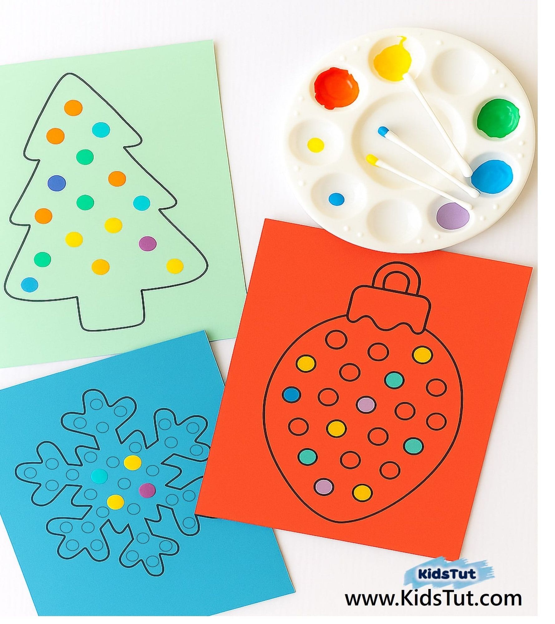 Easy Holiday Dot Painting for Kids: Bright & Fun!