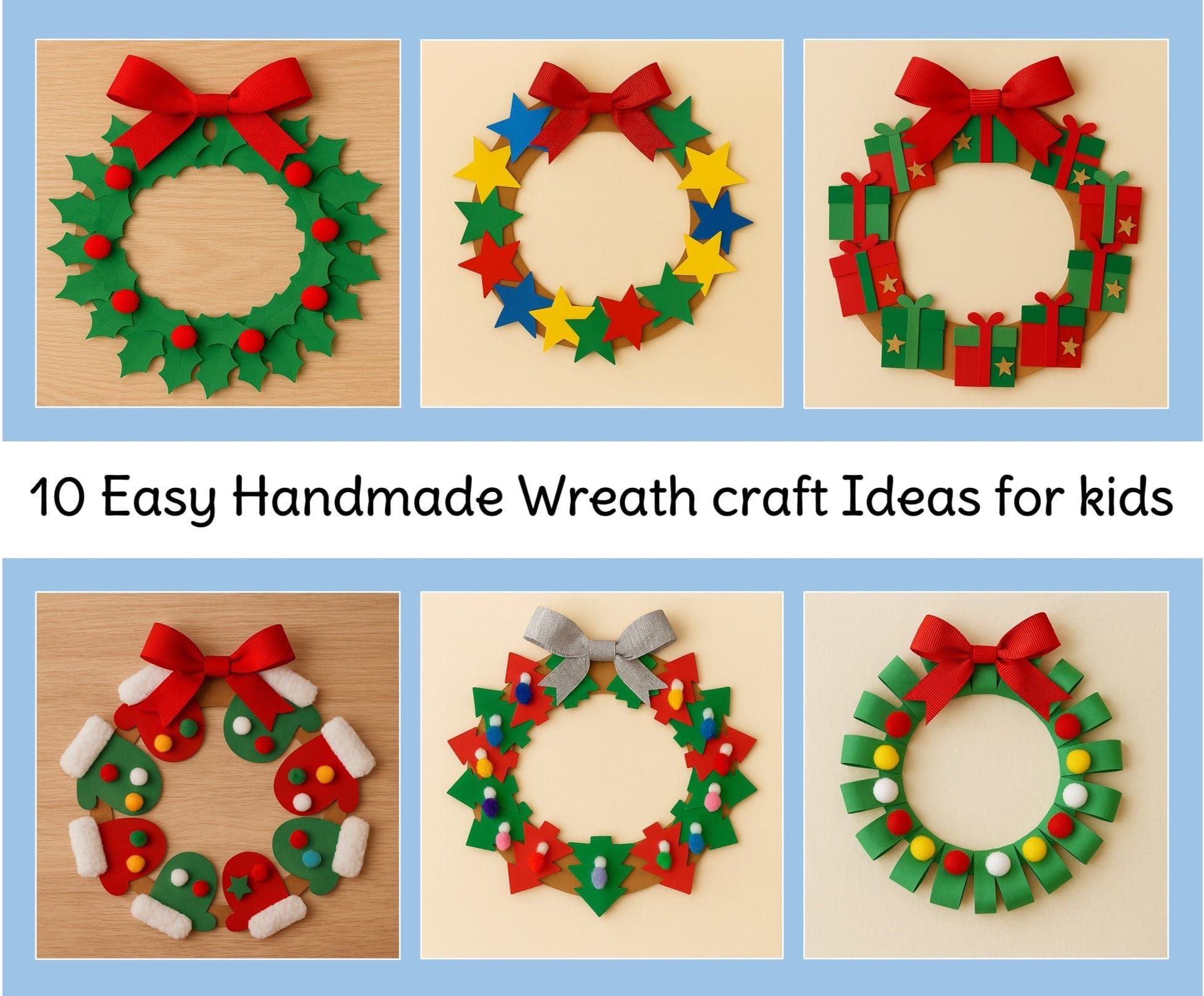10 Fun and Easy Holiday Wreath Crafts for Kids