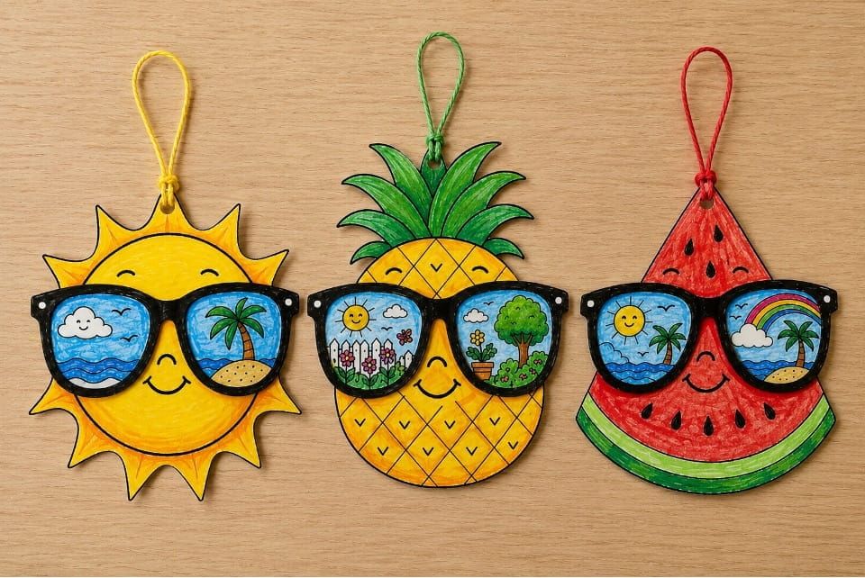 Easy Summer Sunglasses Crafts for Kids