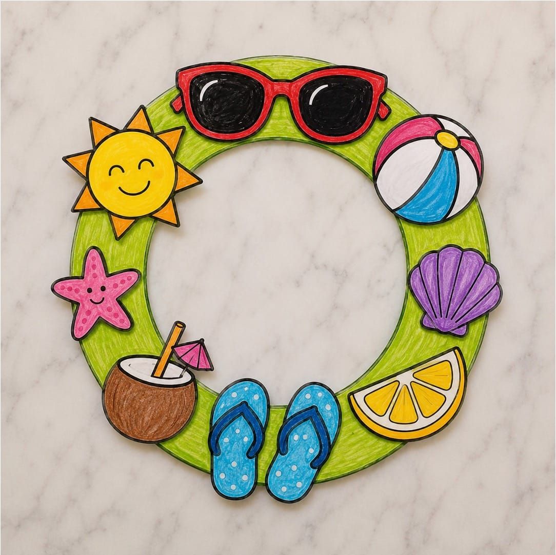 Easy Summer Wreath Crafts for Kids