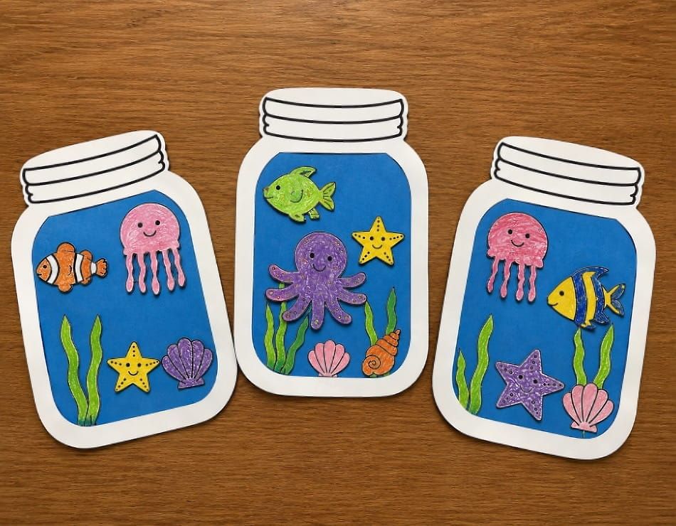 Easy and Fun Ocean Jar Craft for Kids