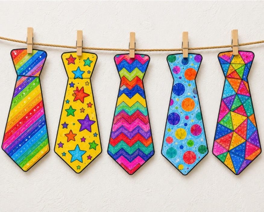 Easy Father’s Day Necktie Craft for Kids
