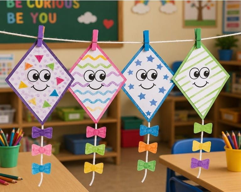 Easy Paper Kite Activity for Kids