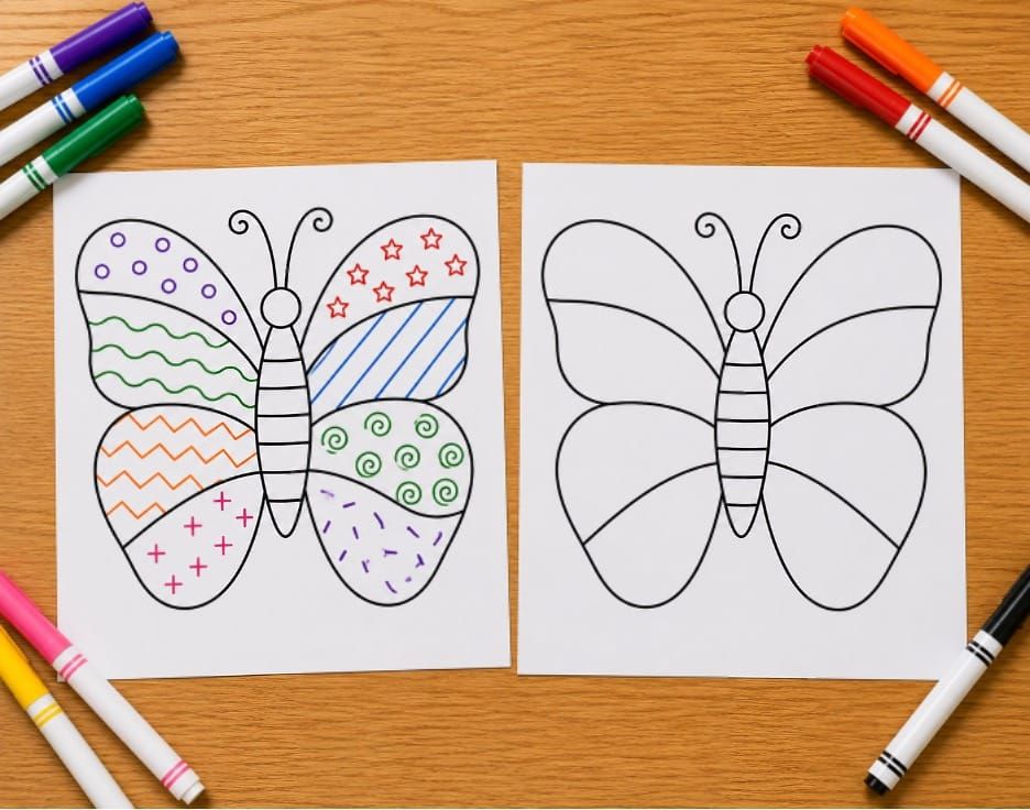 Printable Pattern Drawing Activity Pages for Kids
