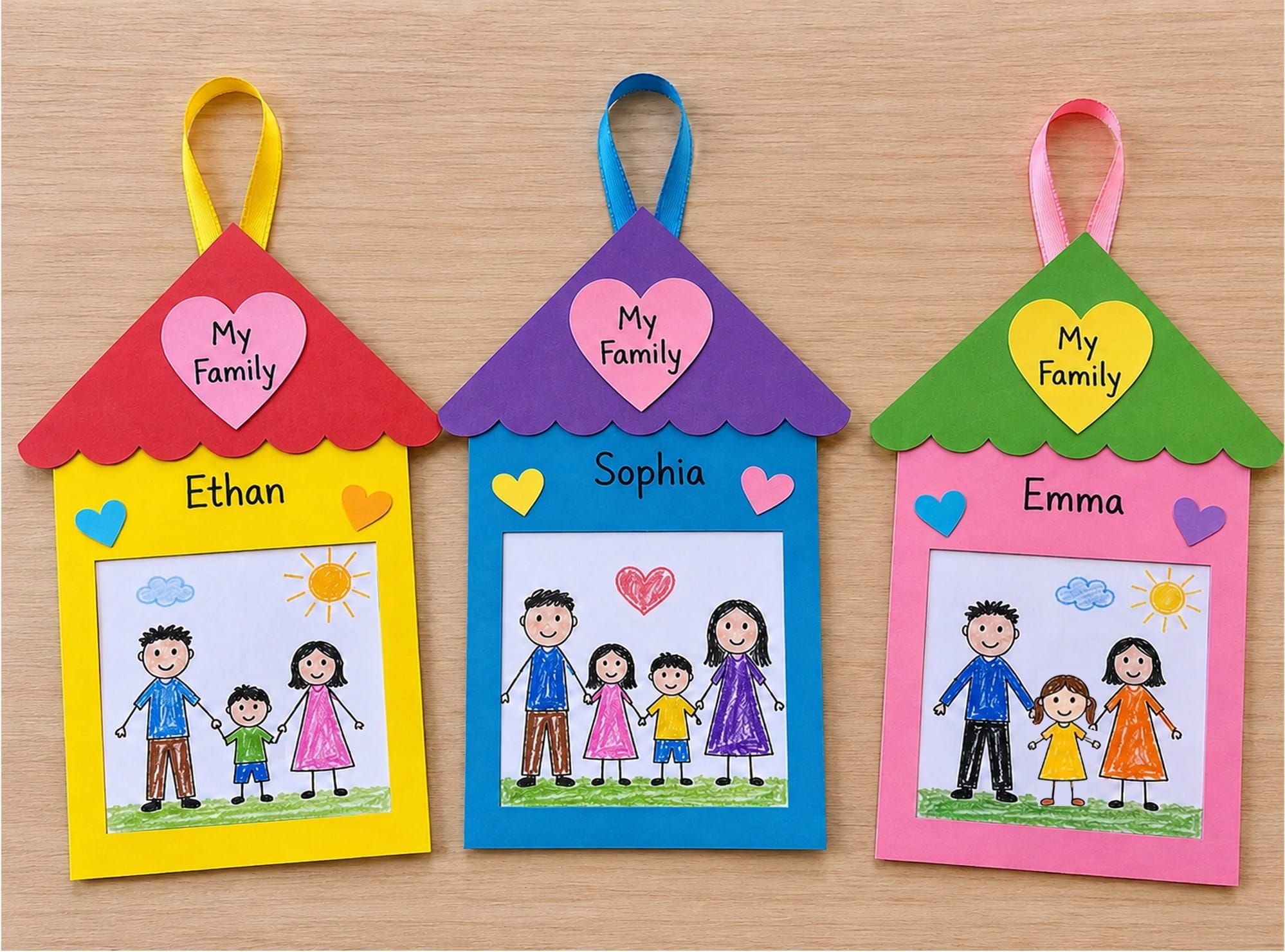 Easy My Family House Craft for Kids