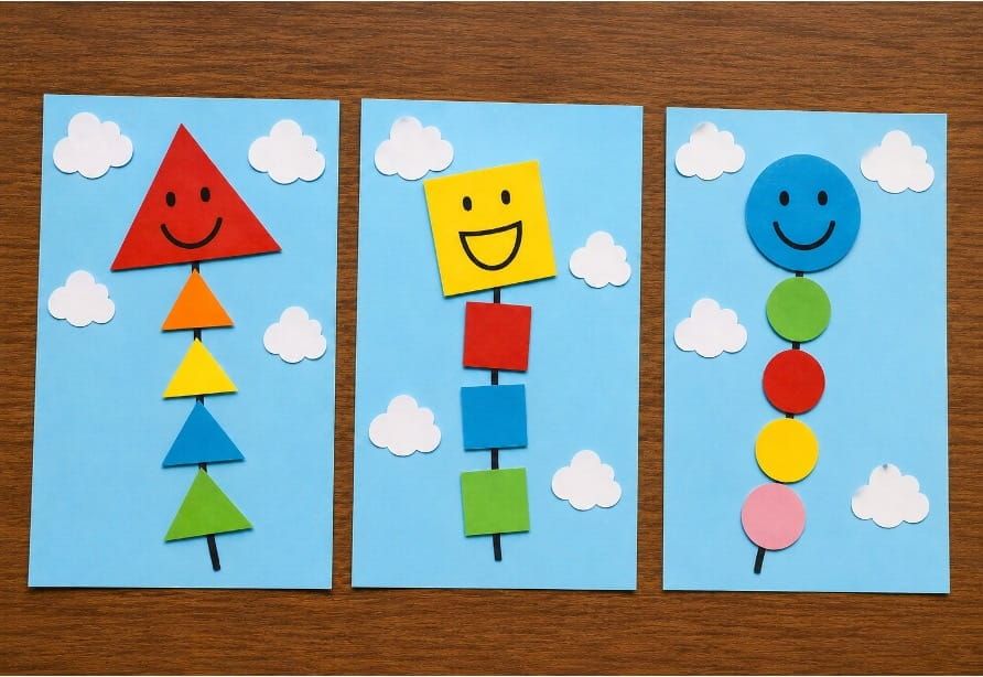 Easy and Fun Shape Kite Craft for Kids