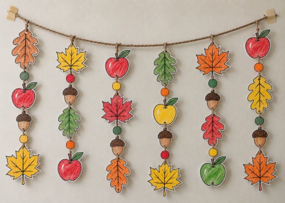 Fun Autumn Hanging Decoration Idea for Kids
