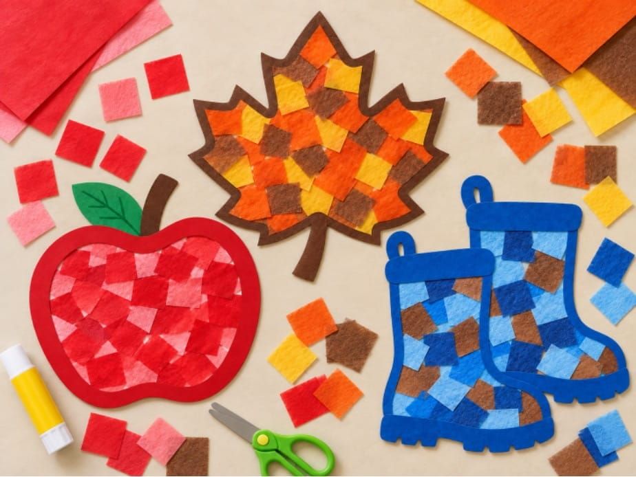 Easy Fall Tissue Paper Crafts for Kids