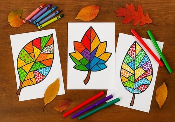 Free Fall Leaves Coloring Pages for Kids to Enjoy