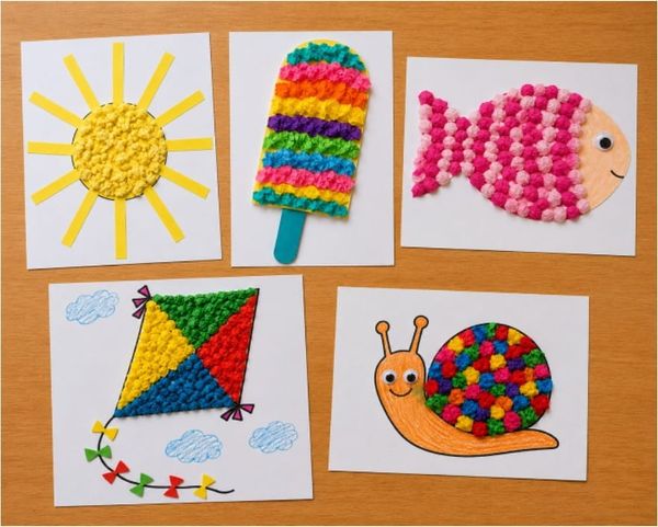 Easy Summer Tissue Paper Crafts for Kids