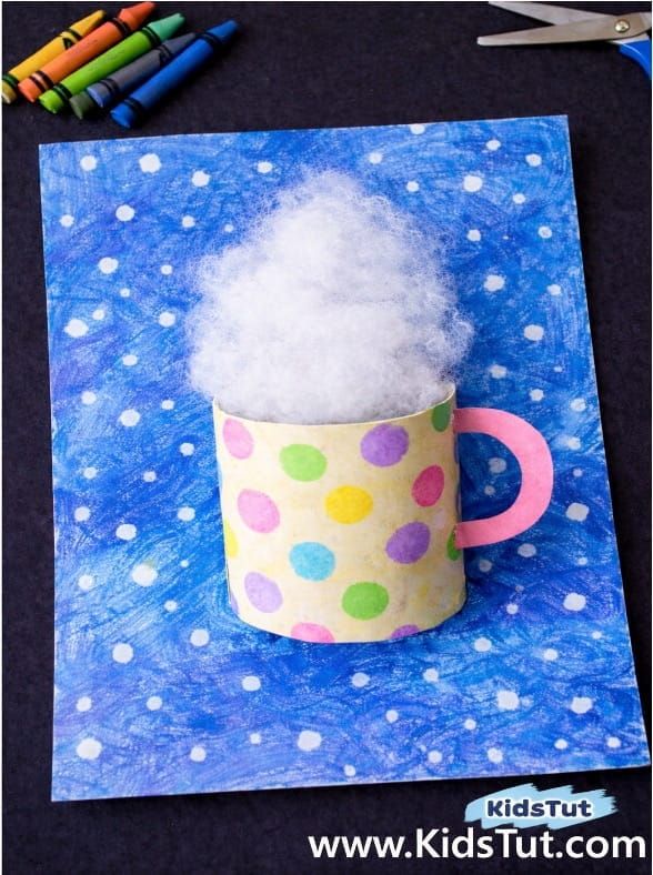 Fun and Easy Hot Cocoa Mug Winter Craft for Kids