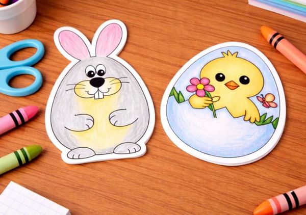 Fun and Easy Easter Cards crafts for Kids