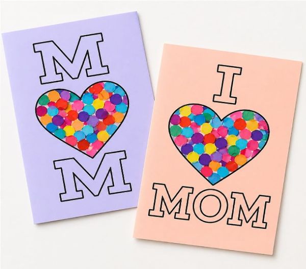 Easy Mother’s Day Cards for Kids with Heart