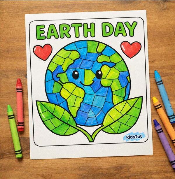 Easy and Fun Earth Day Coloring Pages for Kids