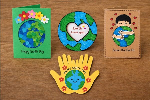 Earth Day Kids Crafts: Creative Greeting Cards