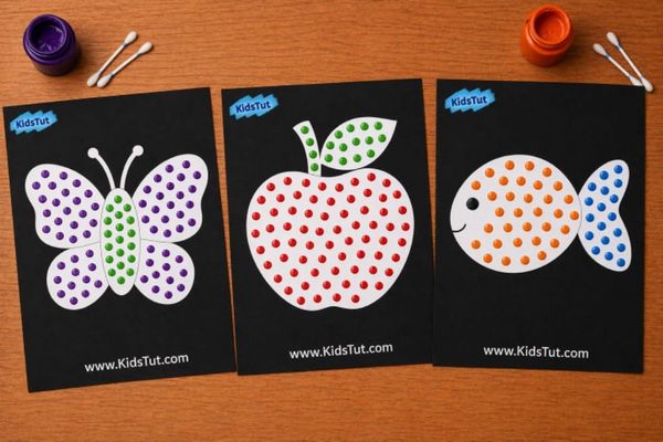 Easy Dot Painting Crafts for Kids with Templates