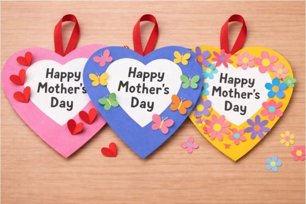 Easy DIY Mother’s Day Heart Craft for Kids