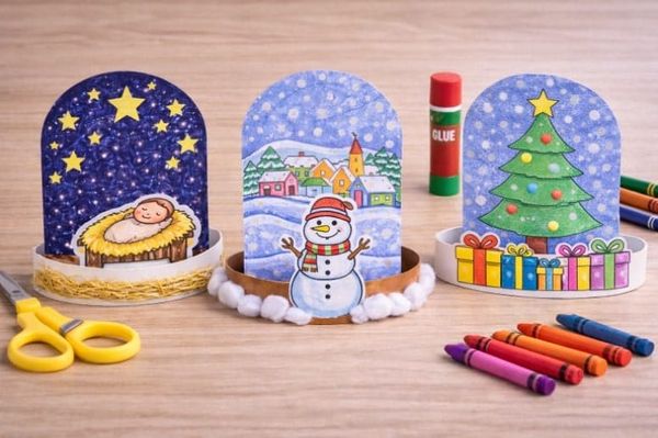 Easy Christmas Scene Craft for Kids to Make