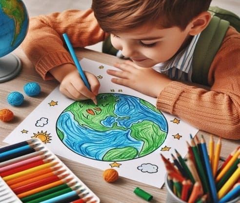Happy Earth Day Coloring Pages for Kids