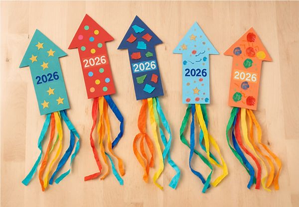 2026 Rocket Arrow Craft for New Year Fun