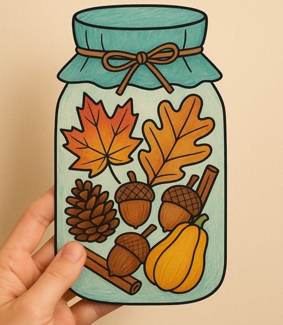 Fall Mason Jar Craft: Easy Autumn Decor for Kids