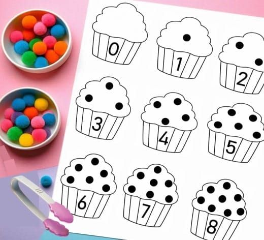 Fun and Easy Cupcake Counting Activity for Kids