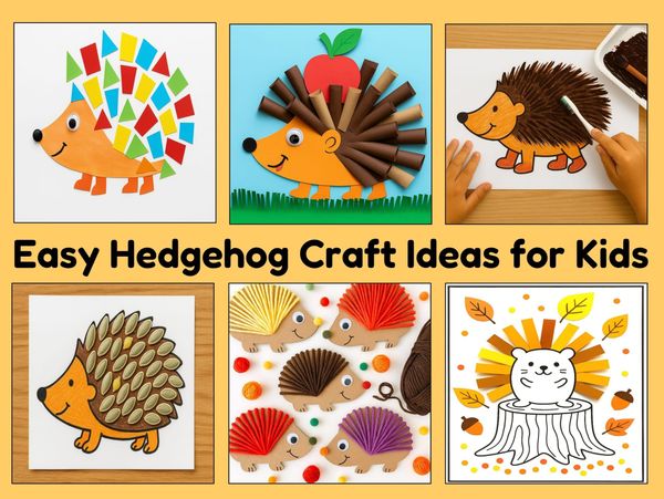 Easy and Fun Hedgehog Crafts for Kids