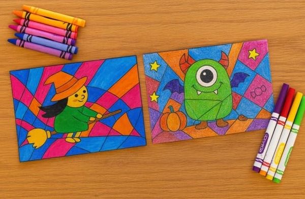 Free Spooky Halloween Coloring pages for kids