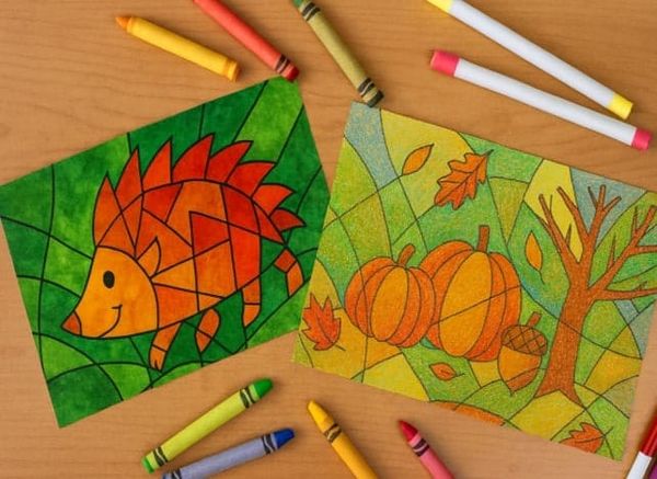 Fall Themed Coloring Pages for Happy Little Hands