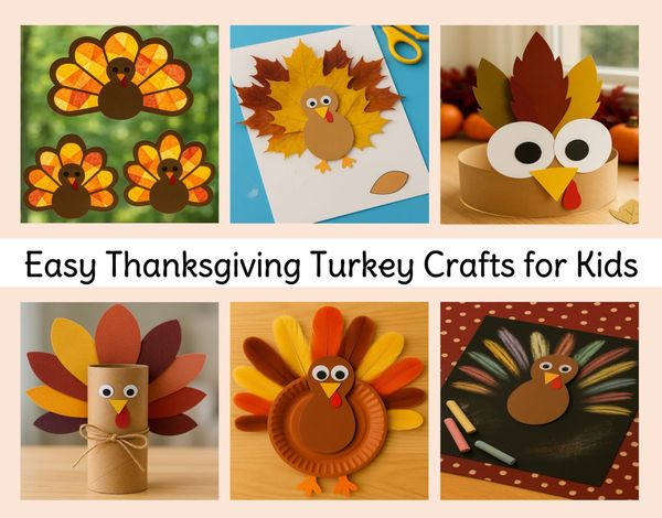 Easy Thanksgiving Turkey Crafts for Kids