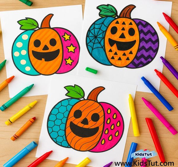 Free Halloween Pumpkin Coloring Pages for Kids