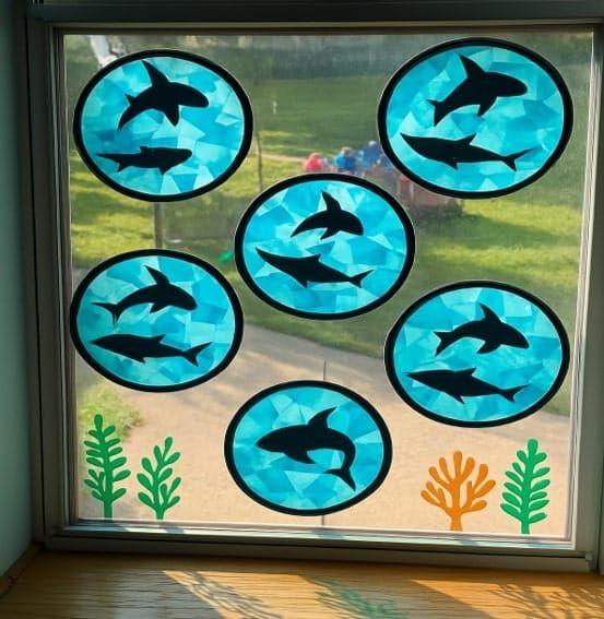 Shark Crafts for Kids: Easy and Fun Window Art