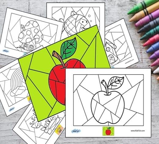 Amazing Picture puzzle coloring pages for kids