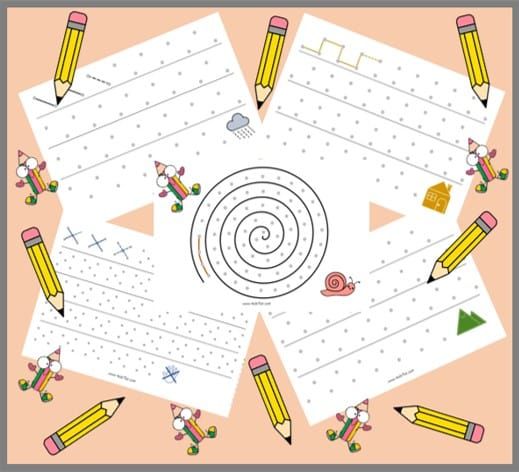 Free Printable Pre-writing worksheets for kids