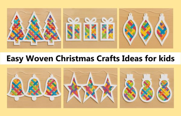 Easy Woven Christmas Crafts for Kids to Make