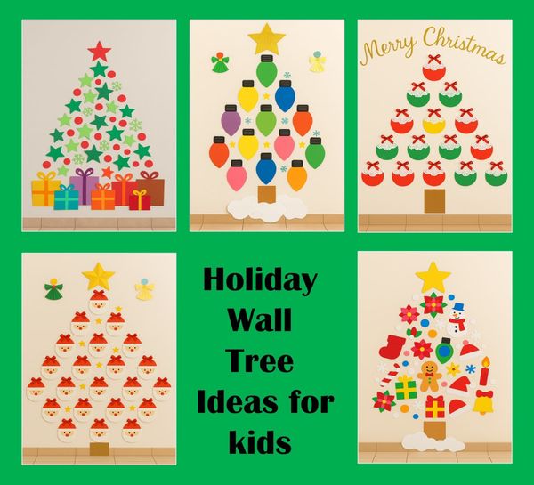 Easy Holiday Wall Tree Craft Ideas for Kids