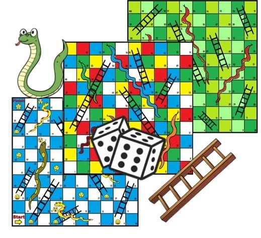 Free Snake and Ladder Game Board Templates!