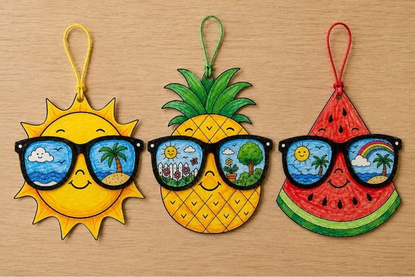 Easy Summer Sunglasses Crafts for Kids