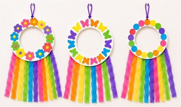 Easy Paper Plate Wreath Crafts for Kids