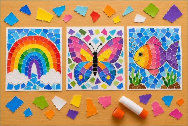 Easy Paper Collage Art Crafts for Kids