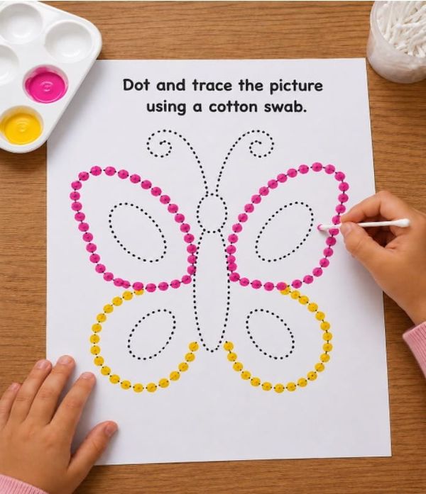 Easy Dot Painting Worksheets for Kids