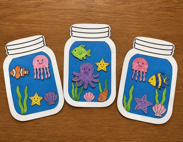 Easy and Fun Ocean Jar Craft for Kids