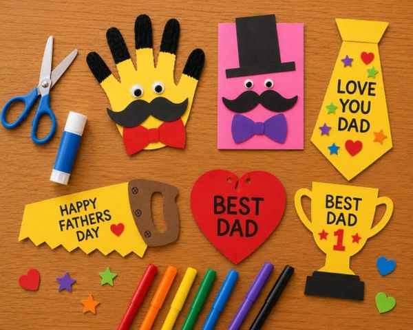 Easy Father’s Day Card Crafts for Kids