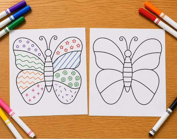 Printable Pattern Drawing Activity Pages for Kids