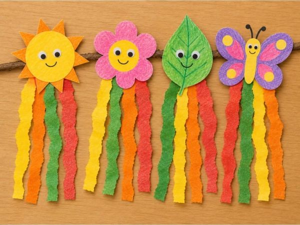 Easy Summer Streamer Hanging Crafts for Kids